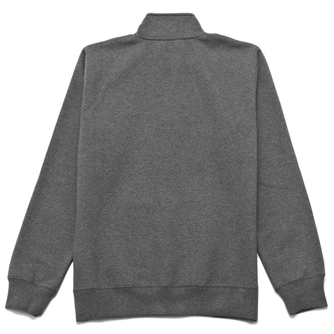 Carhartt W.I.P. Chase Neck Zip Sweat Dark Grey Heather at shoplostfound, front