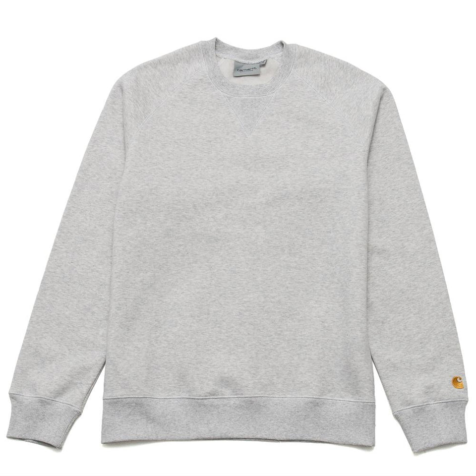 Carhartt W.I.P. Chase Sweat Ash Heather at shoplostfound, front