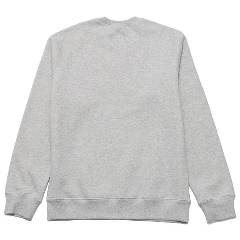 Carhartt W.I.P. Chase Sweat Ash Heather at shoplostfound, front