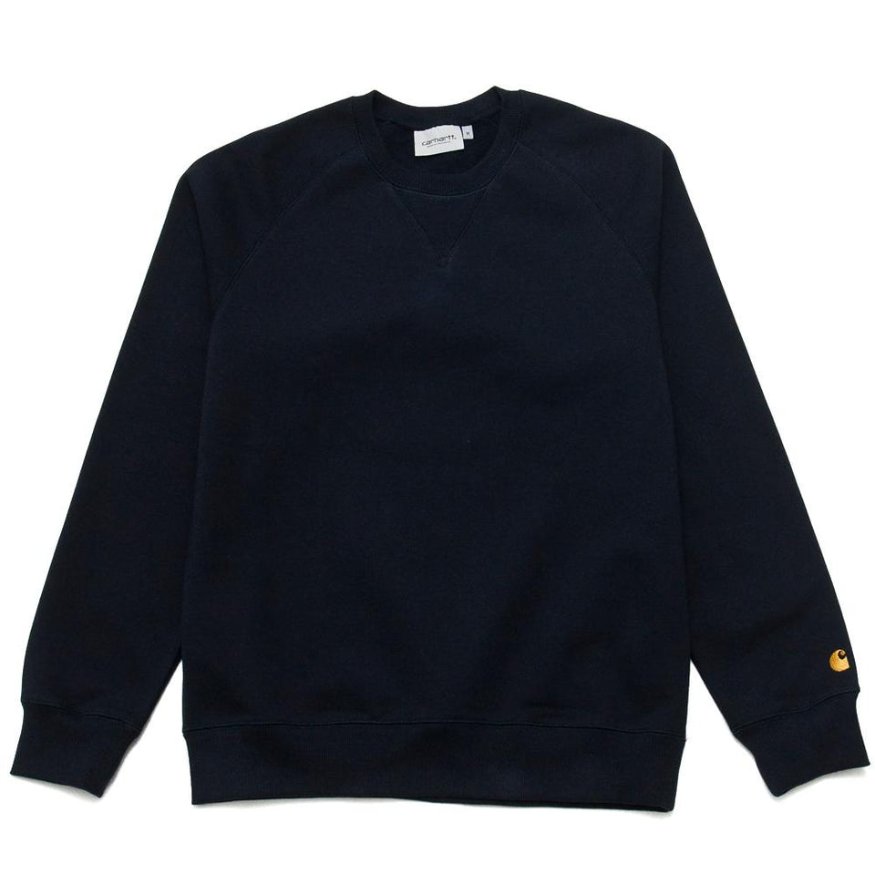 Carhartt W.I.P. Chase Sweat Dark Navy at shoplostfound, front