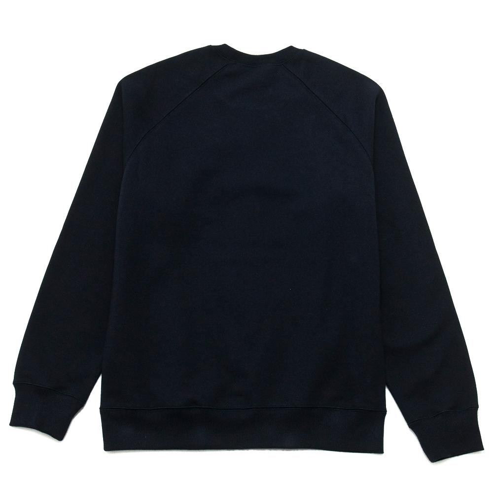 Carhartt W.I.P. Chase Sweat Dark Navy at shoplostfound, back