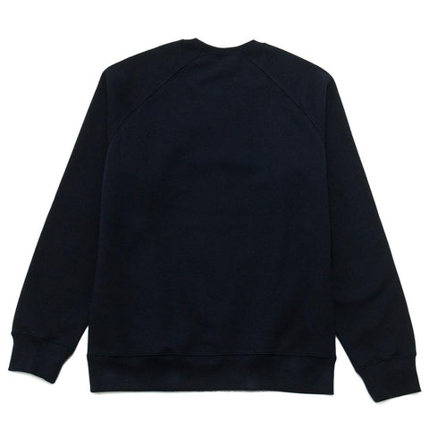 Carhartt W.I.P. Chase Sweat Dark Navy at shoplostfound, front