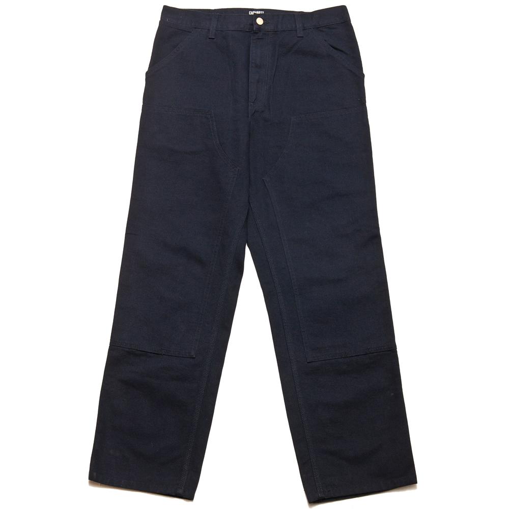 Carhartt W.I.P. Double Knee Pant Dark Navy at shoplostfoud, front