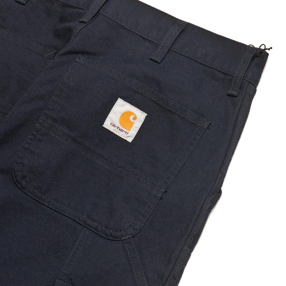 Carhartt W.I.P. Double Knee Pant Dark Navy at shoplostfoud, detail