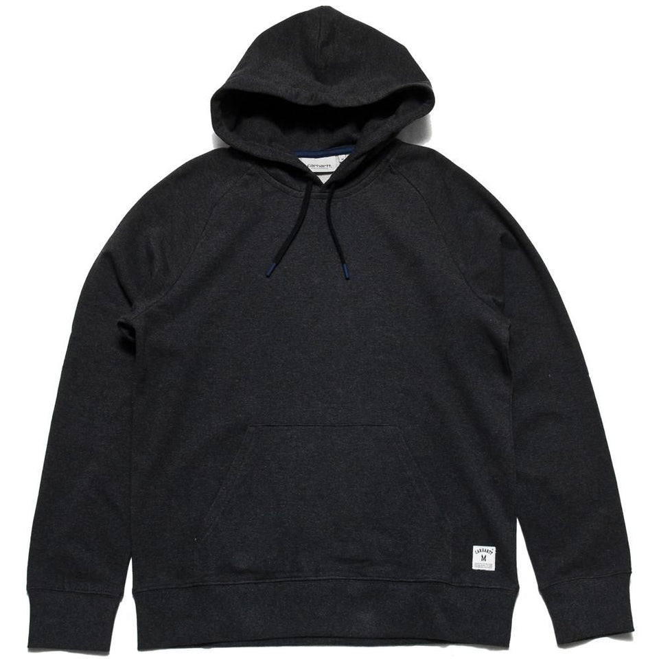 Carhartt W.I.P. Hooded Holbrook LT Sweatshirt Black Heather at shoplostfound, front