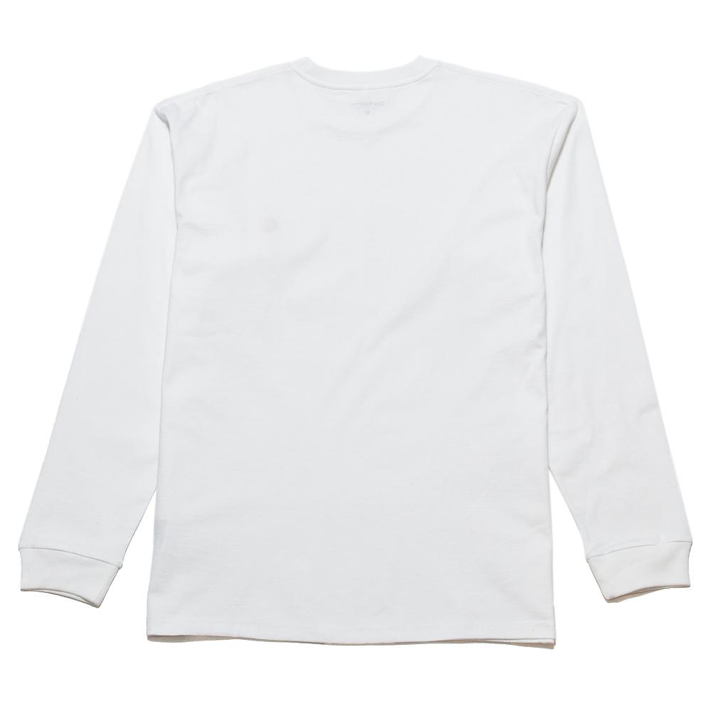 Carhartt W.I.P. L/S Chase T-Shirt White at shoplostfound, back