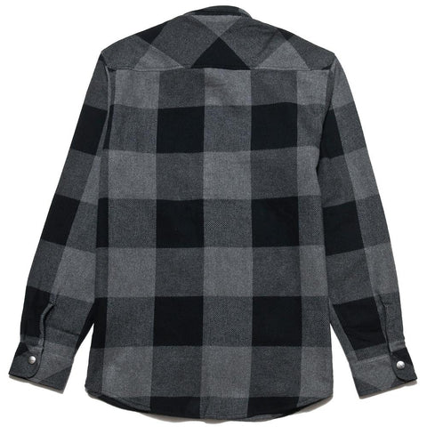 Carhartt W.I.P. L/S Graham Shirt Dark Grey at shoplostfound, front