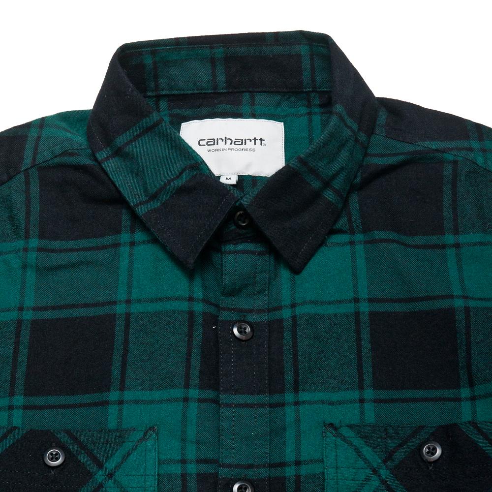 Carhartt W.I.P. L/S Josh Shirt Hedge at shoplostfound, neck