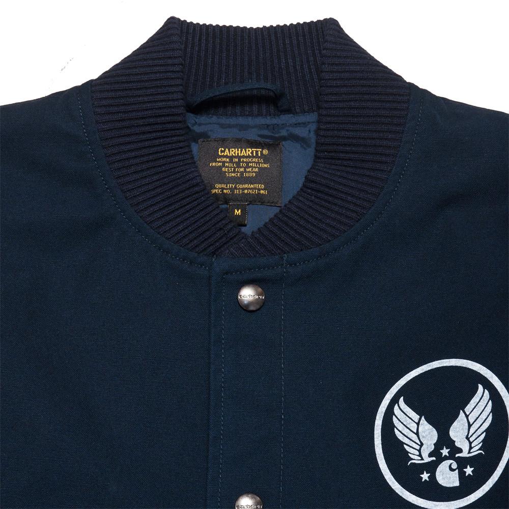 Carhartt W.I.P. Loop Emblem Jacket Navy at shoplostfound, neck