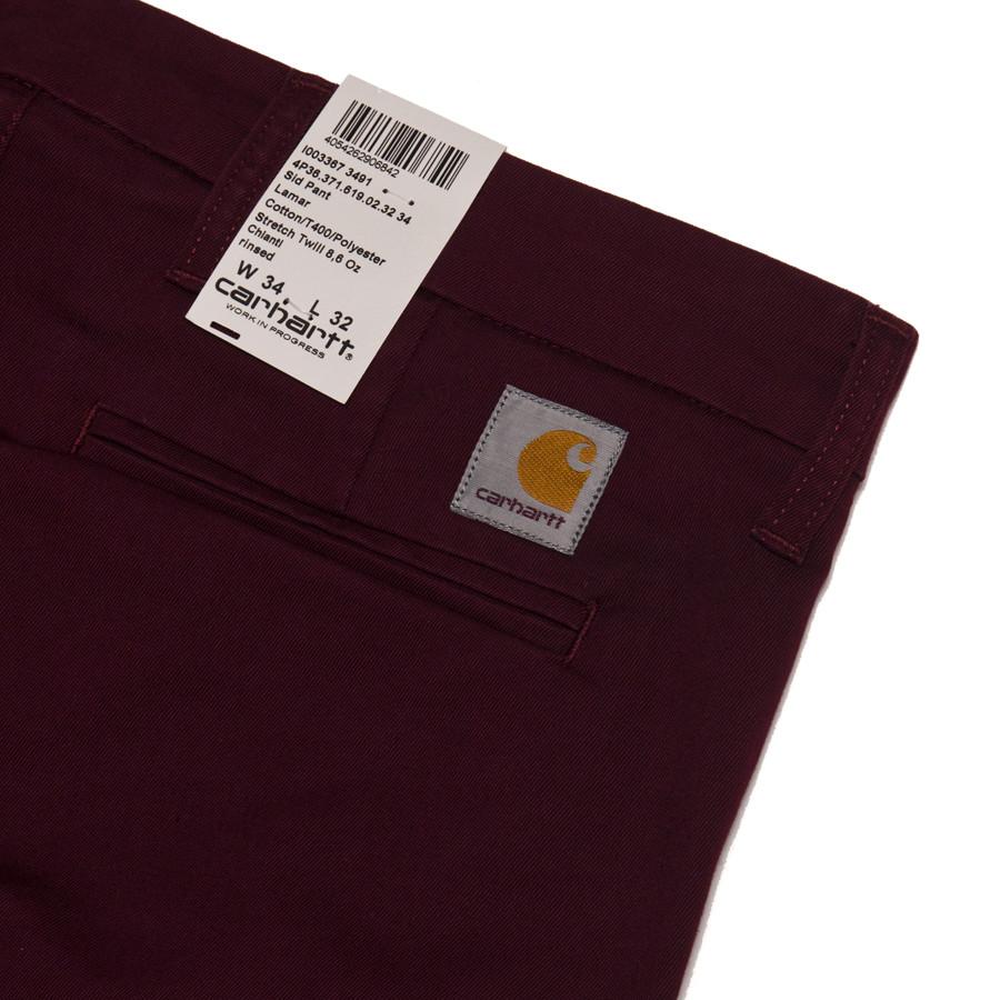 Carhartt W.I.P. Sid Pant Chianti Rinse