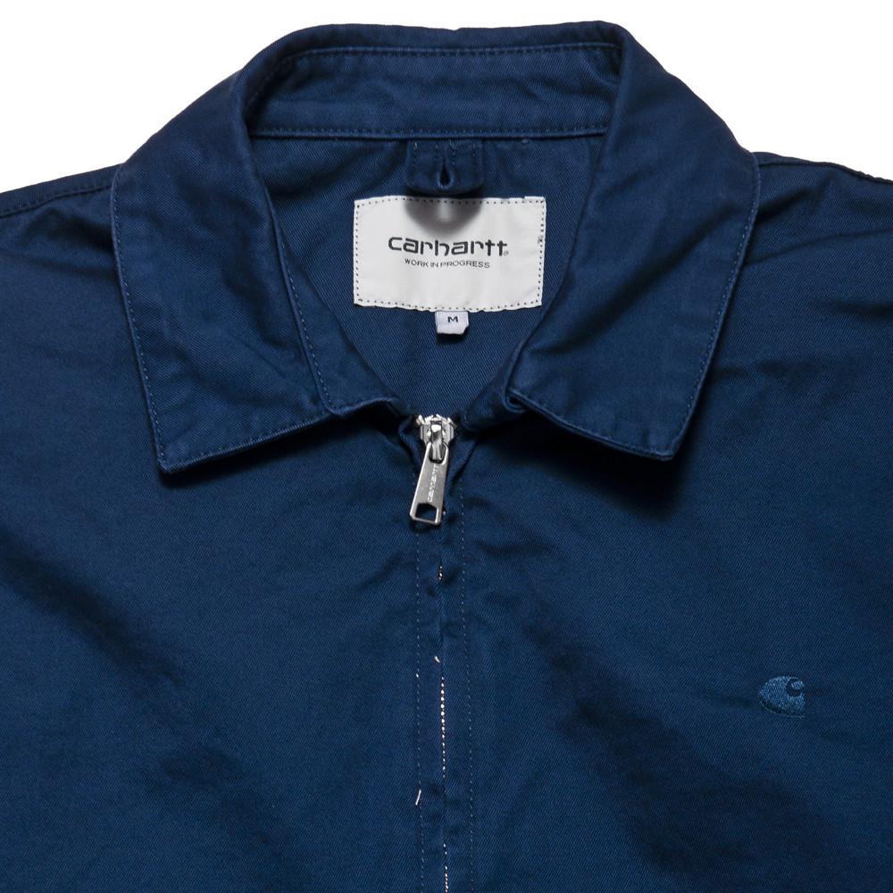 Carhartt W.I.P. Madison Jacket Blue at shoplostfound, neck