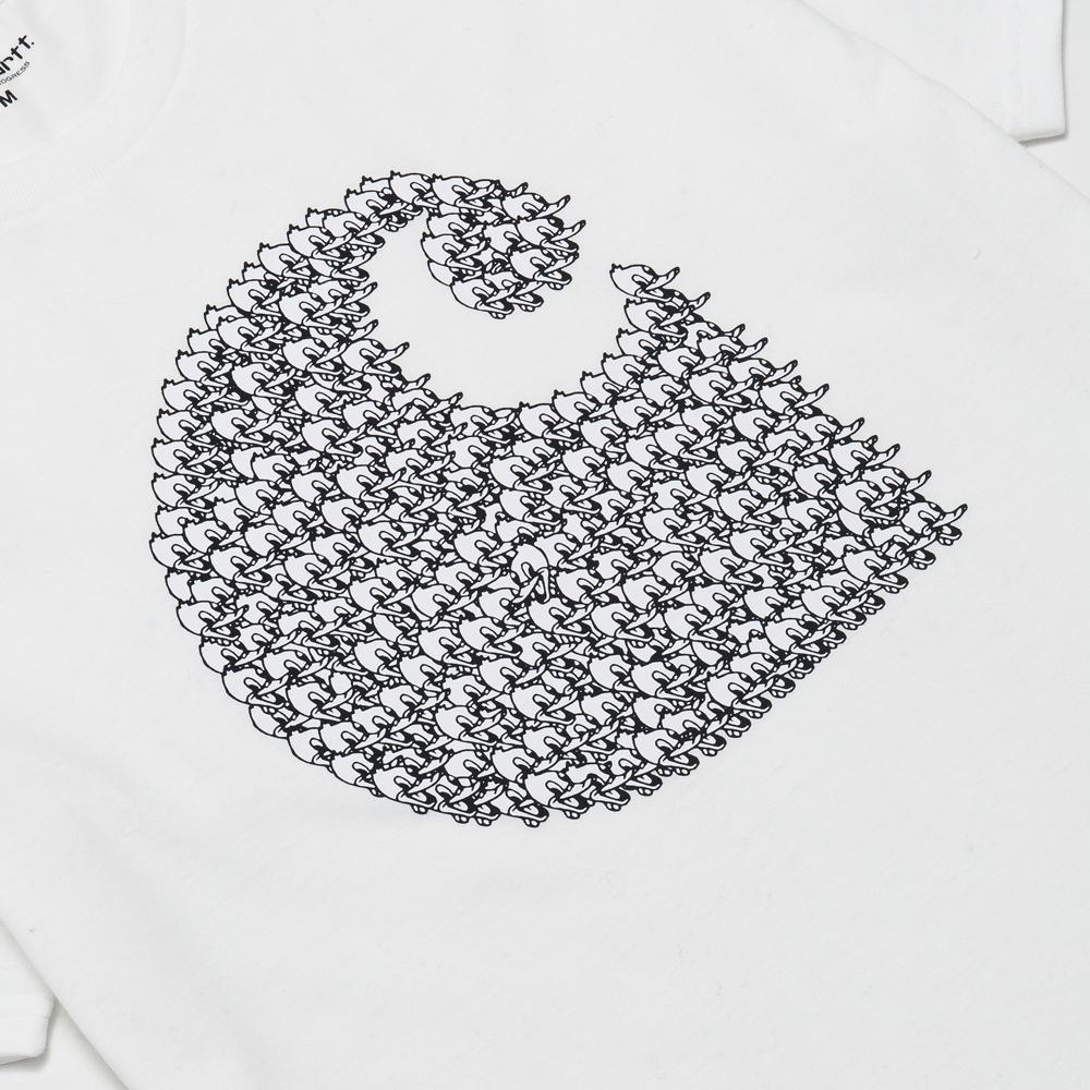 Carhartt W.I.P. S/S Duck Swarm T-Shirt White at shoplostfound, graphic