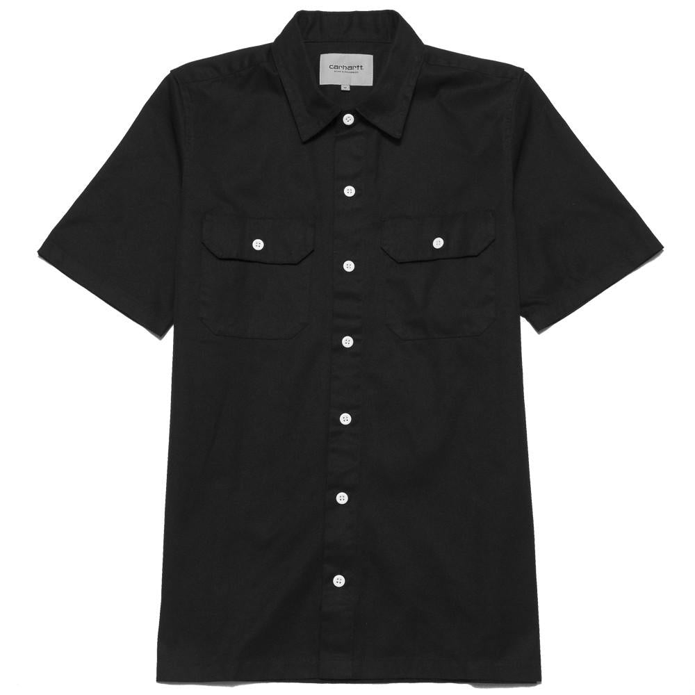 Carhartt W.I.P. S/S Master Shirt Black at shoplostfound, front