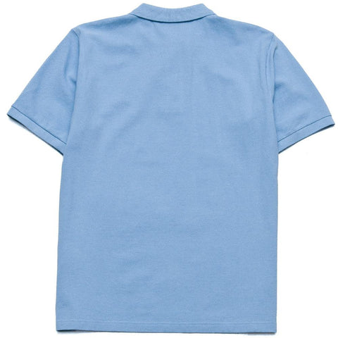 Carhartt W.I.P. Short Sleeve Chase Pique Polo Glacier at shoplostfound, front