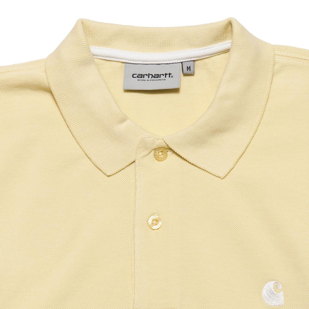 Carhartt W.I.P. Short Sleeve Chase Pique Polo Lion at shoplostfound, neck