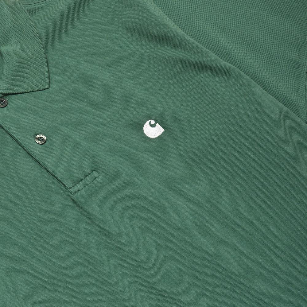 Carhartt W.I.P. Short Sleeve Chase Pique Polo Mojito at shoplostfound, embroidery