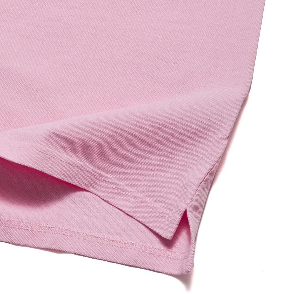 Carhartt W.I.P. Short Sleeve Chase Pique Polo Vegas Pink at shoplostfound, detail