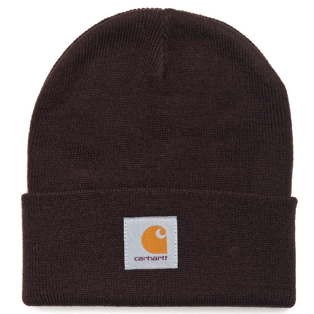 Carhartt W.I.P. Short Watch Hat Tobacoo at shoplostfound, front