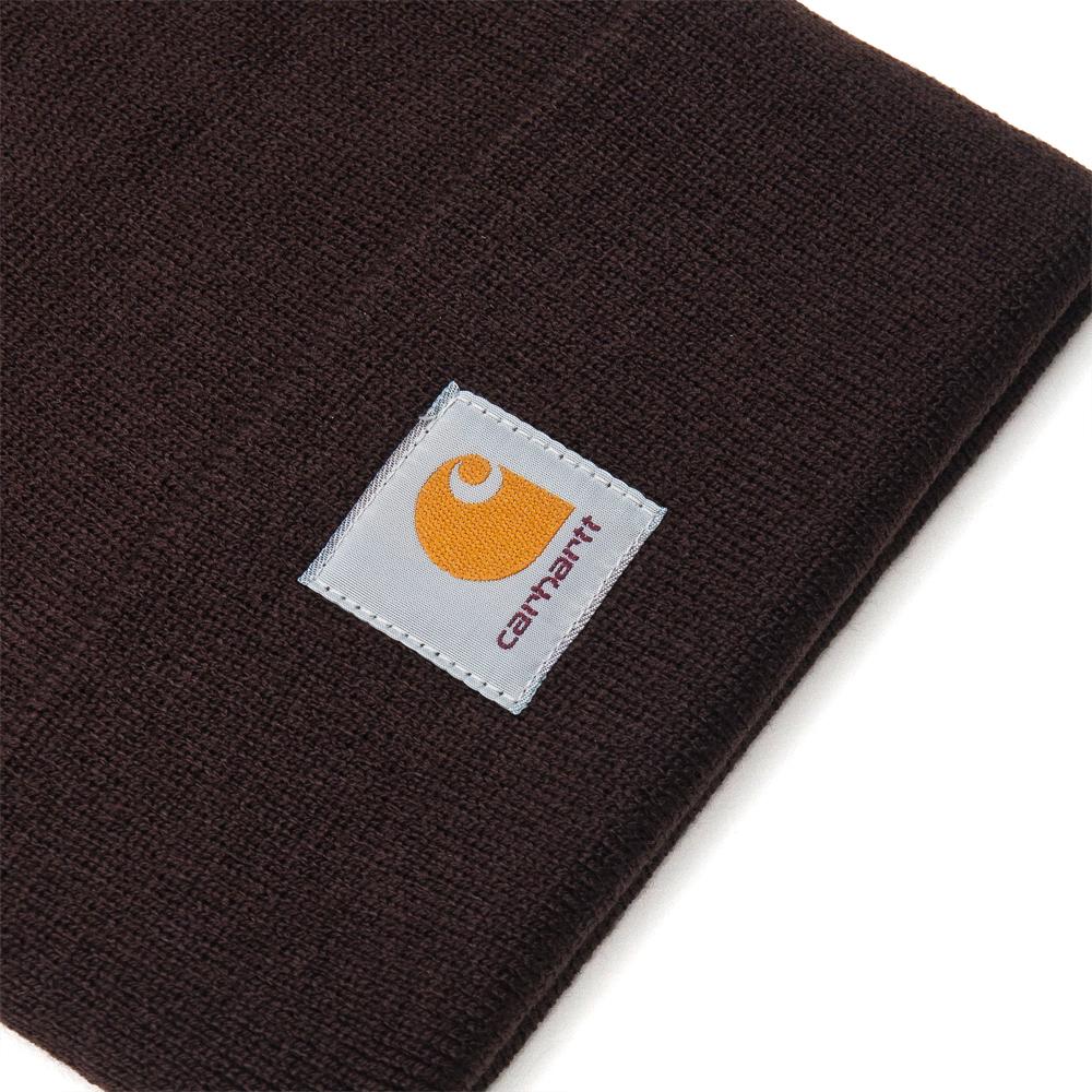 Carhartt W.I.P. Short Watch Hat Tobacoo at shoplostfound, detail