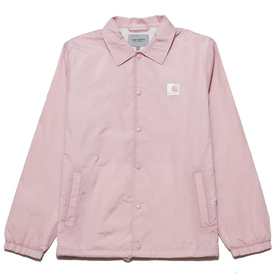 Carhartt W.I.P. Sports Coach Jacket Soft Rose/Wax at shoplostfound, front