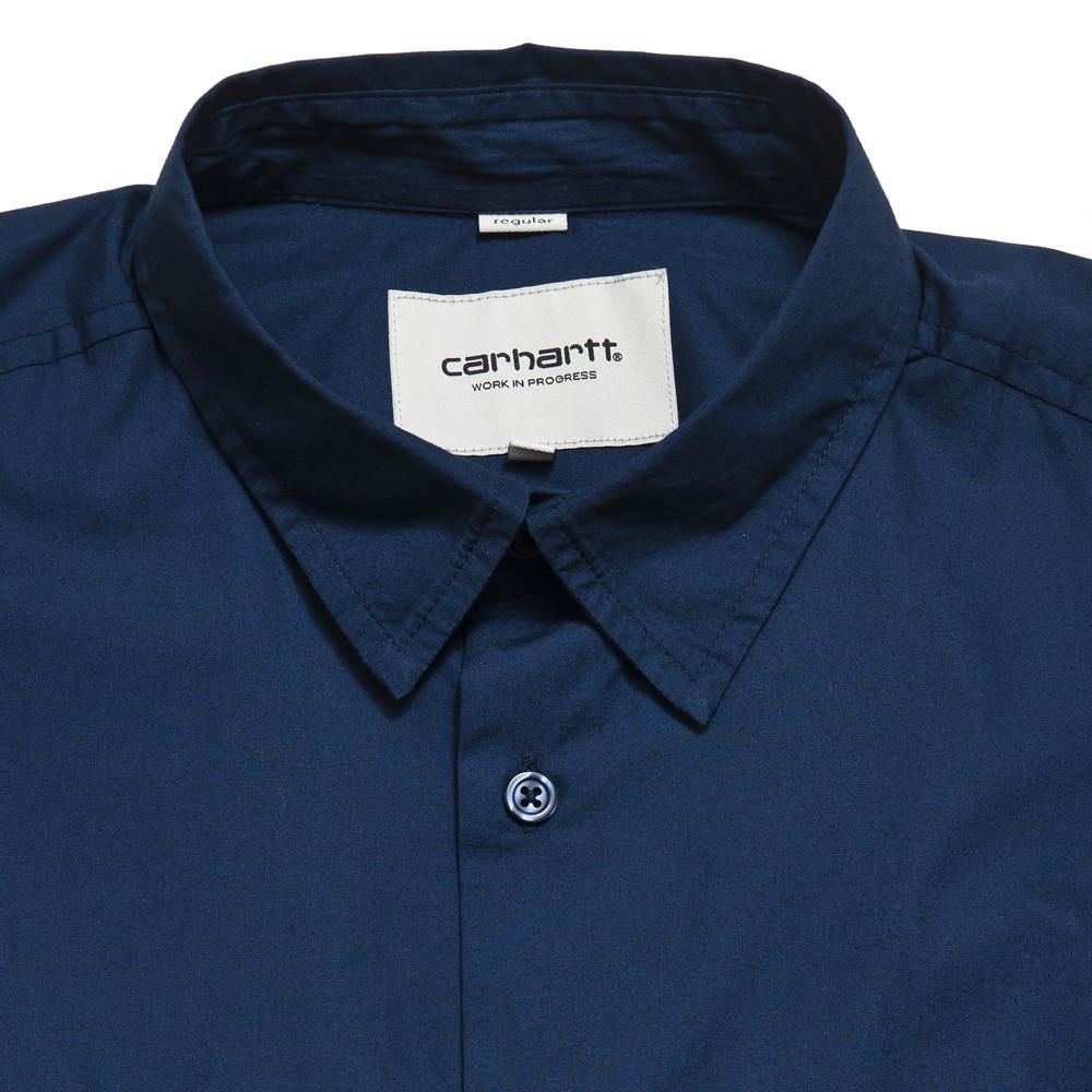 Carhartt W.I.P. L/S Shore Shirt Blue/White