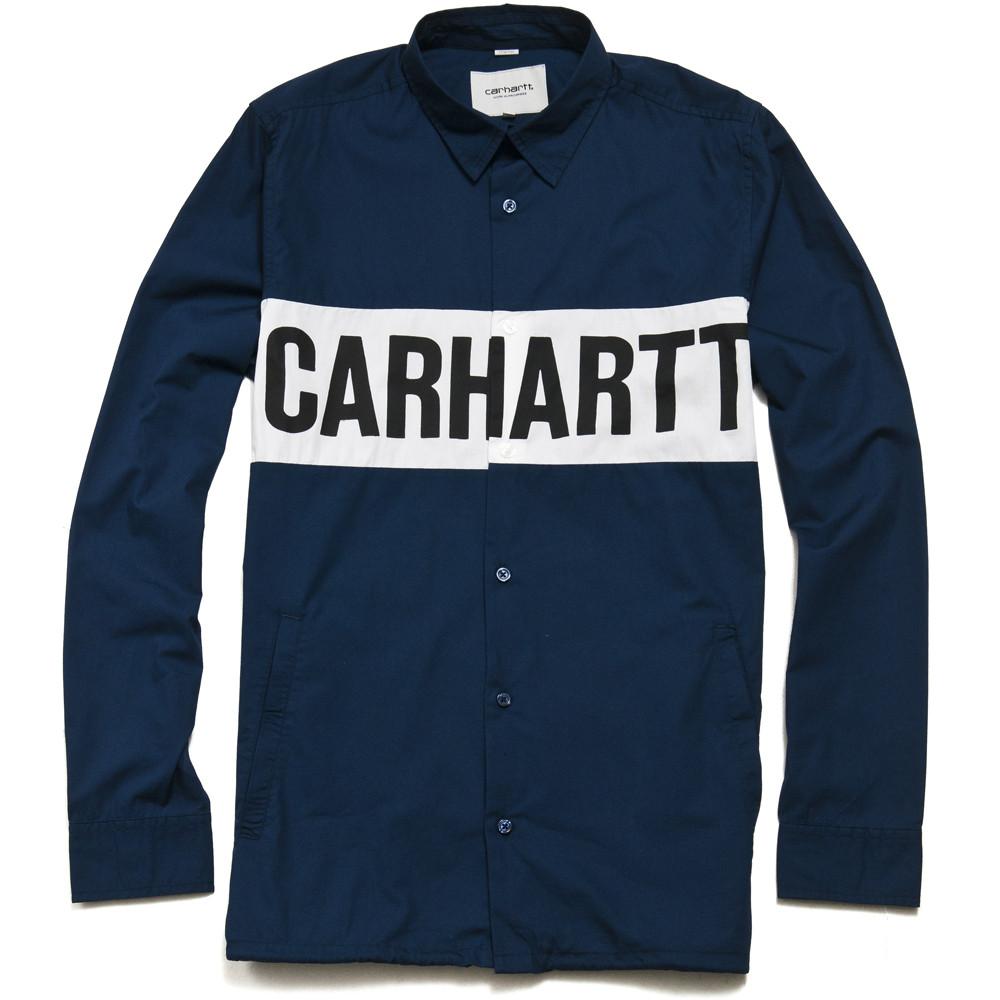 Carhartt W.I.P. L/S Shore Shirt Blue/White