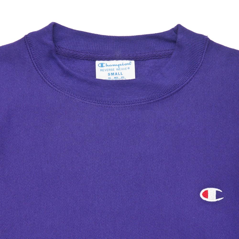 Champion Fleece Pullover Purple at shoplostfound, neck