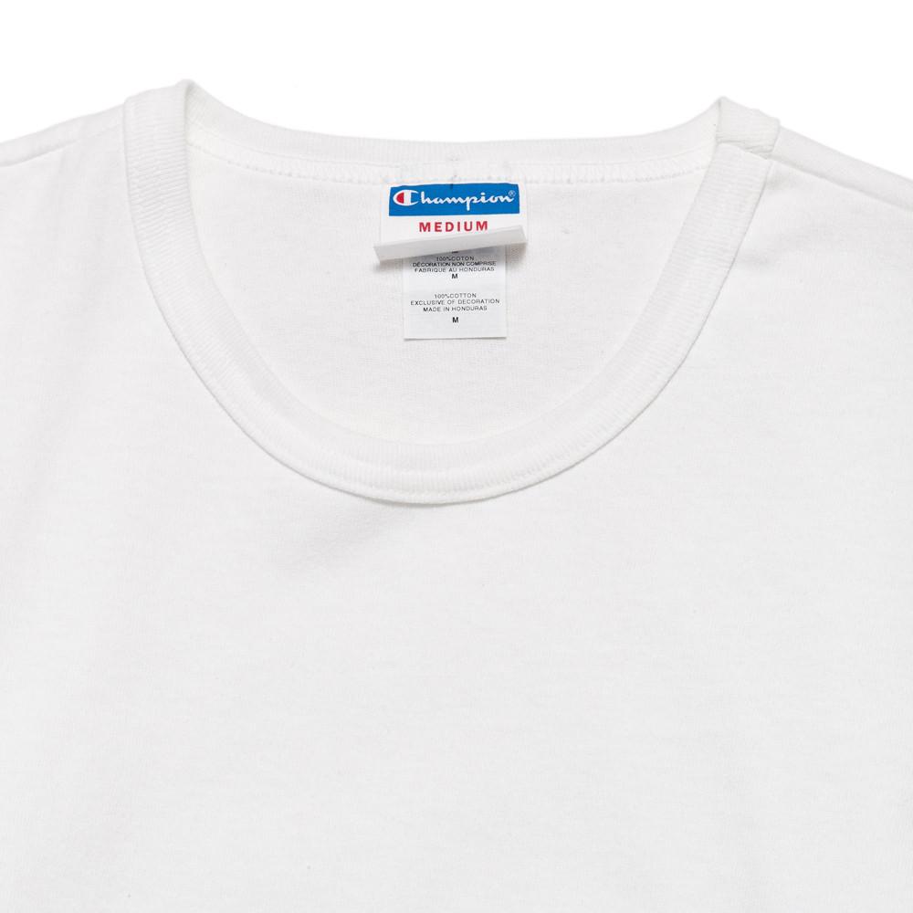 Champion Heritage Tee White at shoplostfound, neck