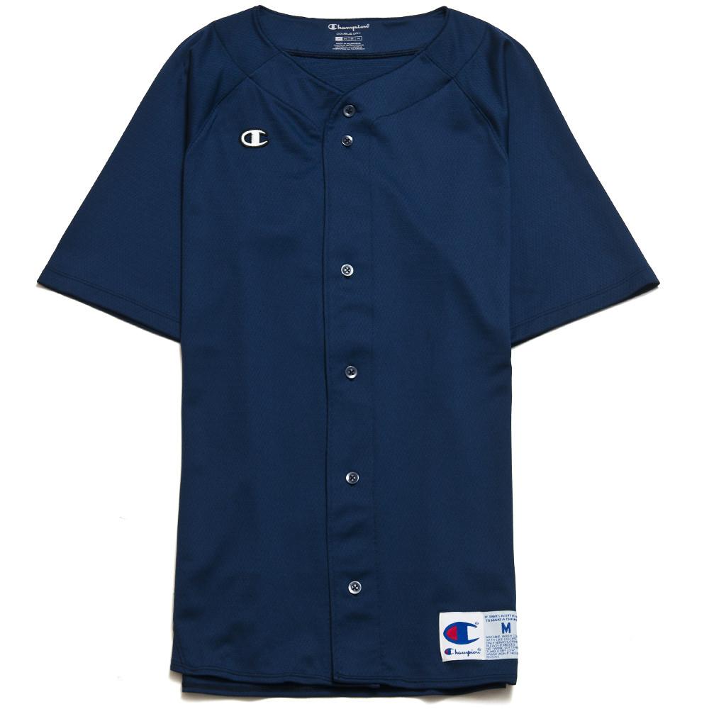 Champion Double Dry Baseball Jersey Navy/White