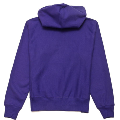 Champion Reverse Weave Pullover "C" Logo Hood Purple at shoplostfound, front