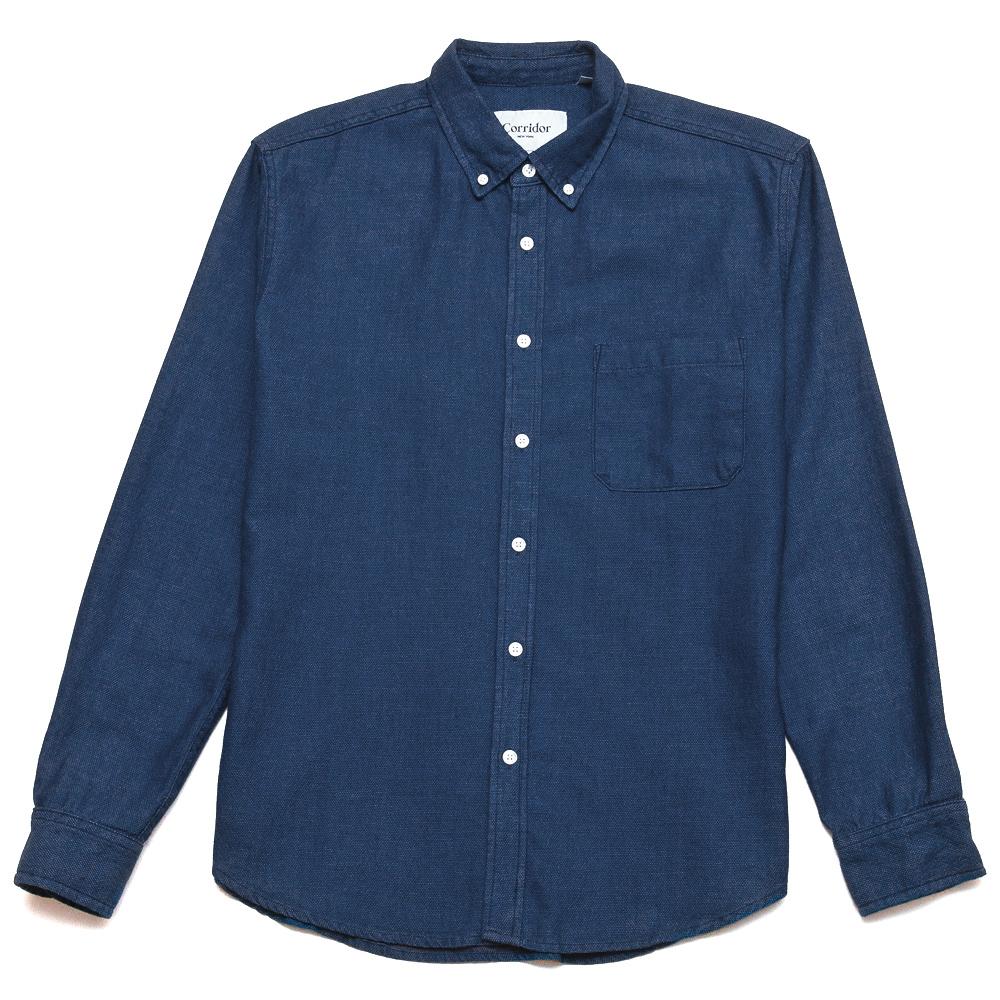 Corridor Indigo Red Pindot LS at shoplostfound, front