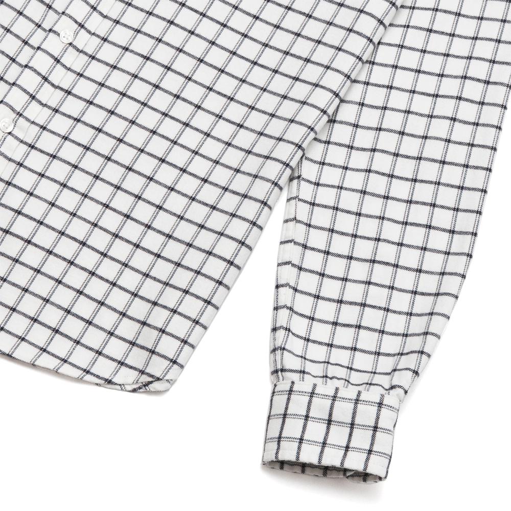 Corridor White Check Wool Blend LS at shoplostfound, detail