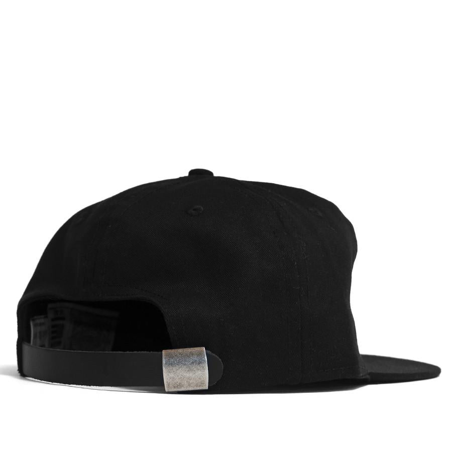 Ebbets Field Flannels Black Cotton Twill with Black Leather Strap