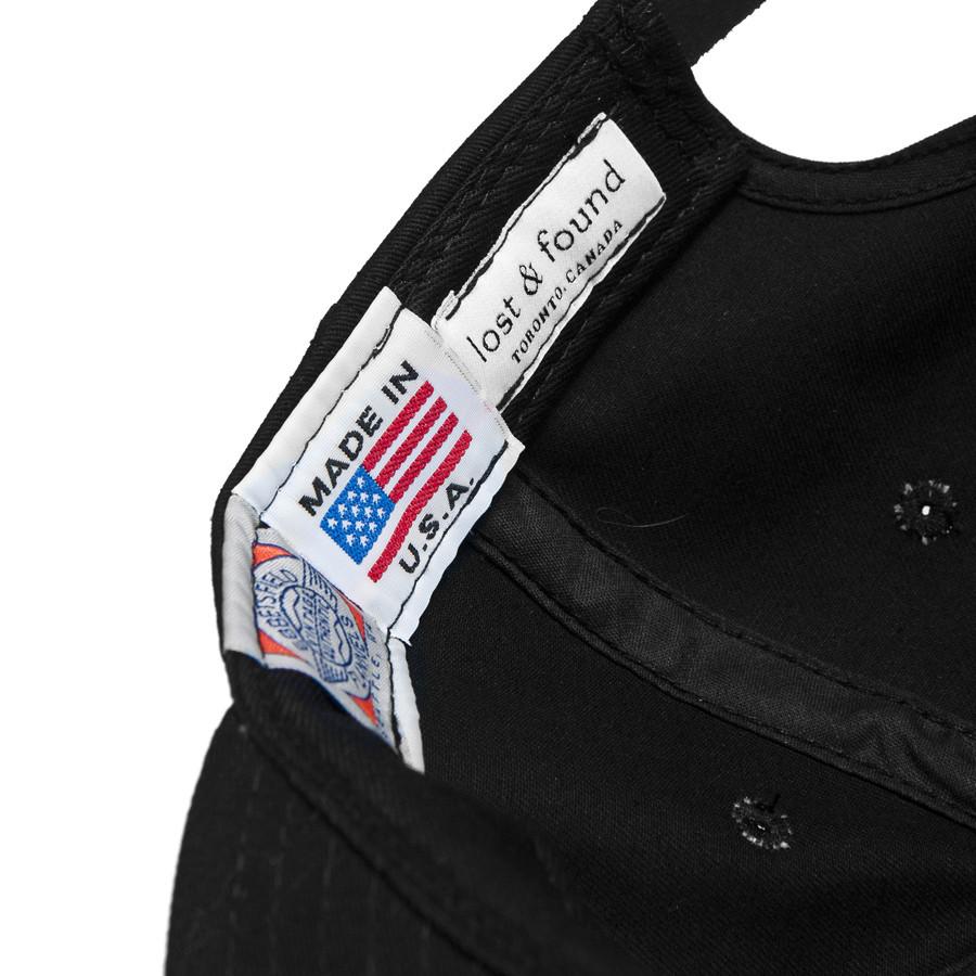 Ebbets Field Flannels Black Cotton Twill with Black Leather Strap