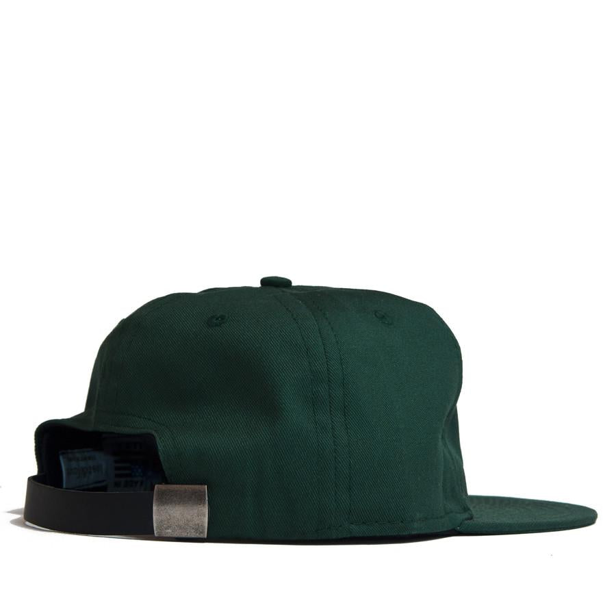 Ebbets Field Flannels Forest Green Cotton Twill with Black Leather Strap