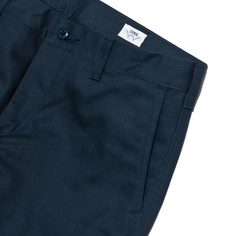 Edwin Regular Tapered Chino Navy at shoplostfound, pocket