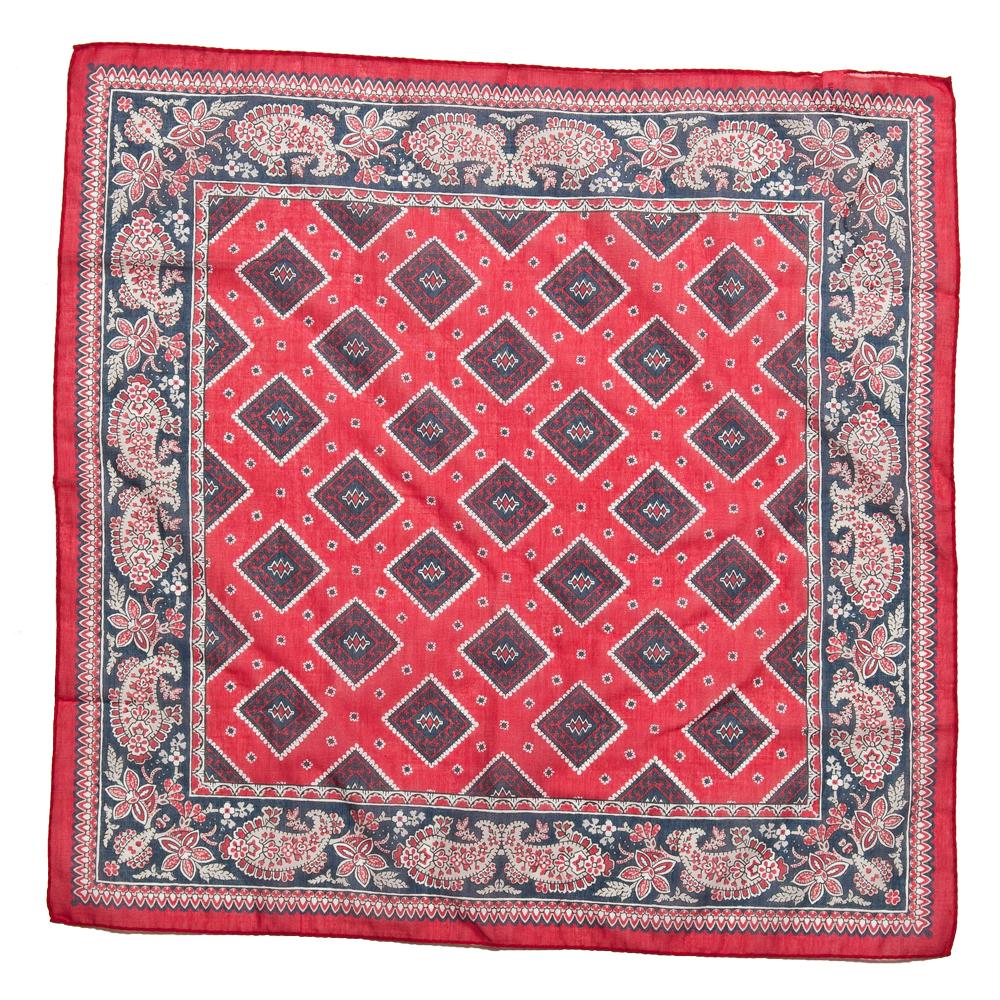 Engineered Garments Bandana Scarf Red at shoplostofund, flat