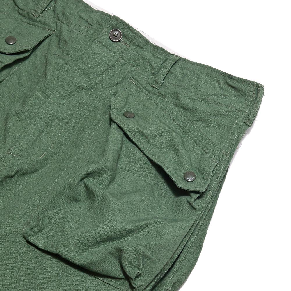Engineered Garments Cotton Ripstop Norwegian Pant Olive at shoplostfound, pocket