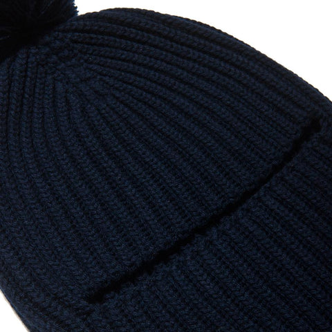 Engineered Garments Face Beanie Navy at shoplostfound, front