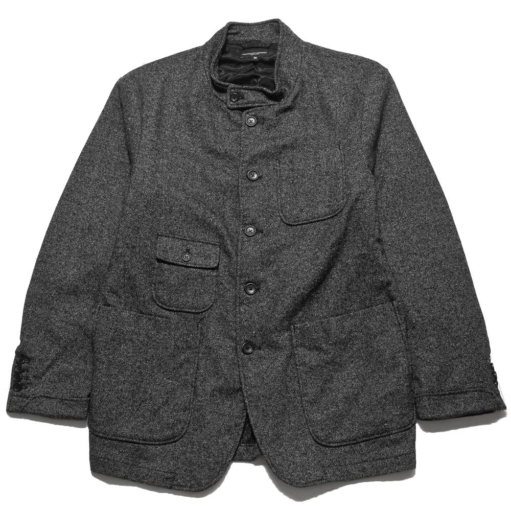 Engineered Garments Grim Jacket Wool Homespun Grey at shoplostfound, front