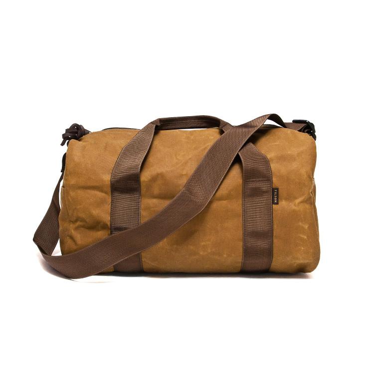 Filson Field Duffle Oil Finish Dark Tan Brown at shoplostfound in Toronto, side