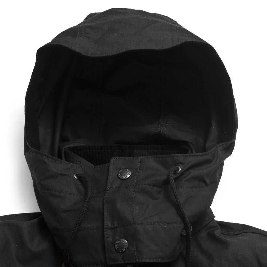 Filson Lightweight Dry Cloth Cruiser Black at shoplostfound in Toronto, collar hood attached