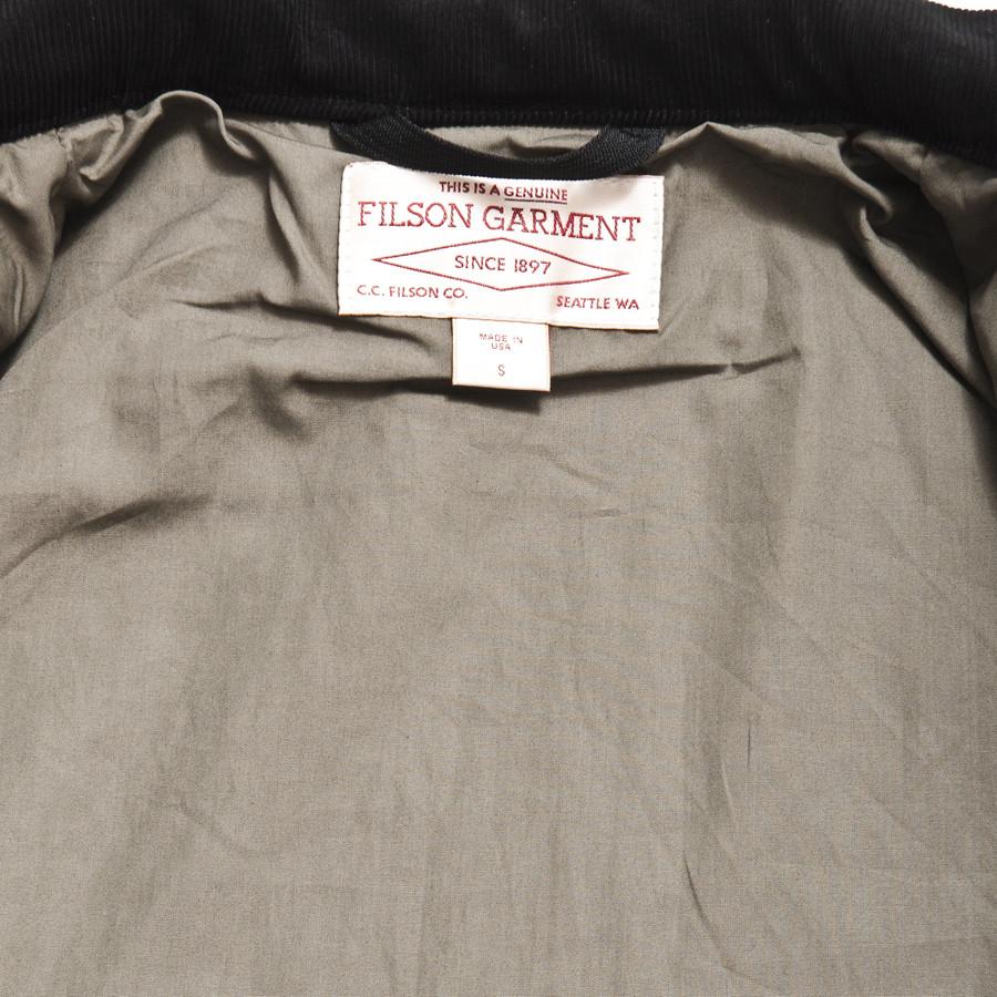 Filson Lightweight Dry Cloth Cruiser Black at shoplostfound in Toronto, inside lining