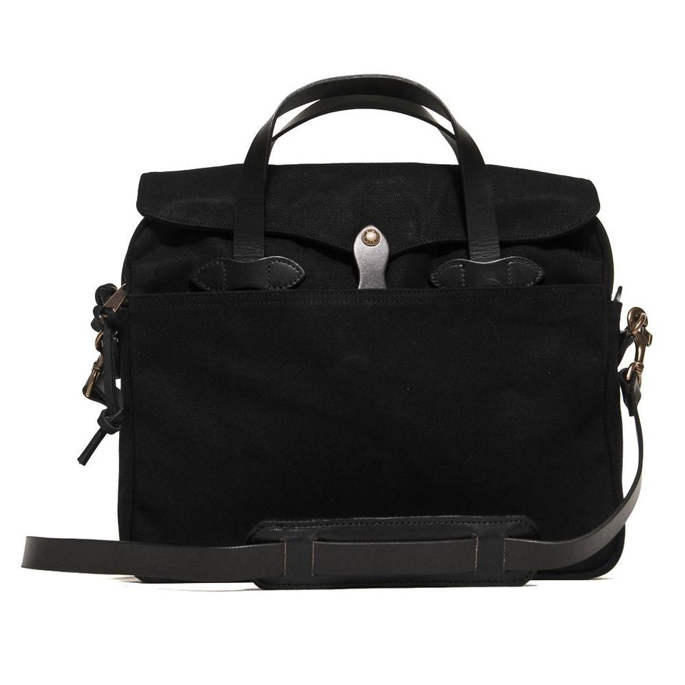 Filson Original Briefcase Black at shoplostfound, front