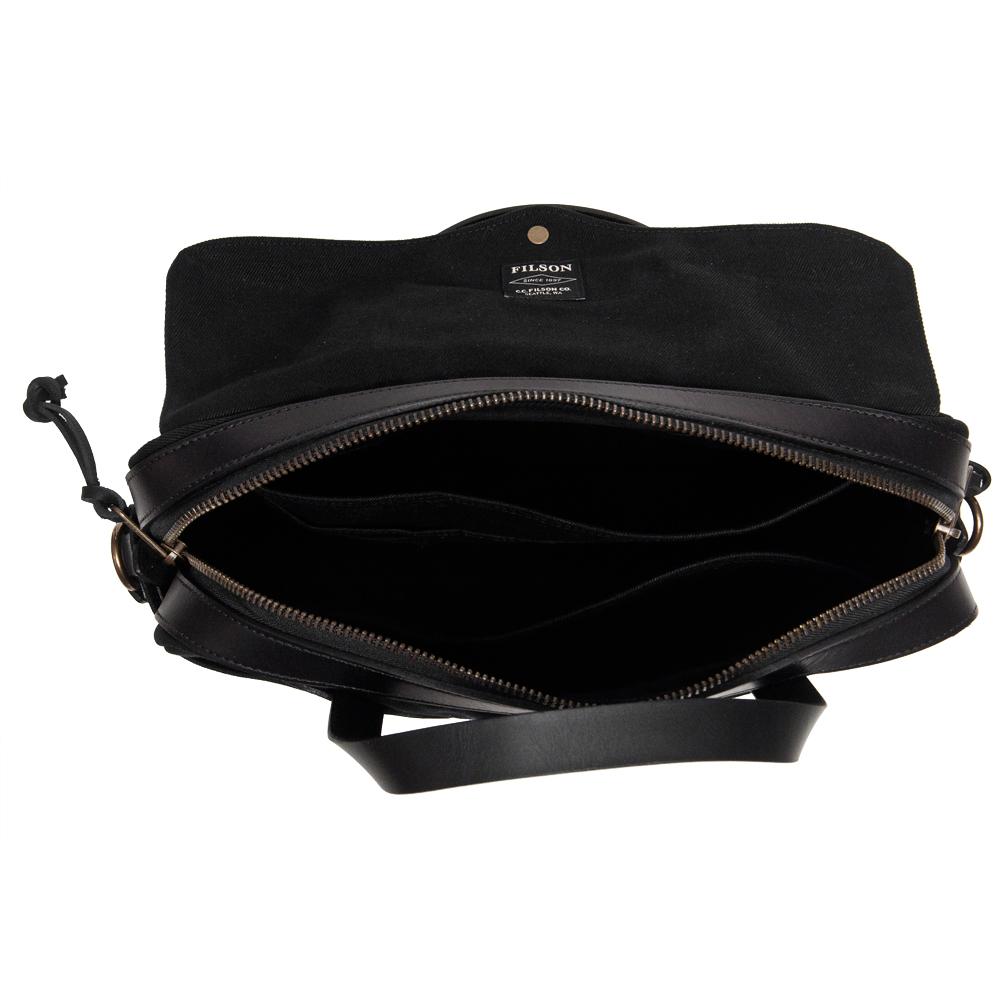 Filson Original Briefcase Black at shoplostfound, inside