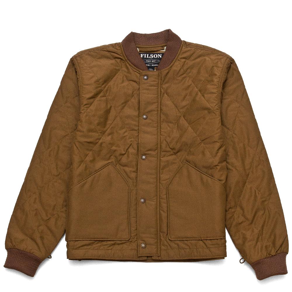 Filson Quilted Pack Jacket Tan at shoplostfound, front