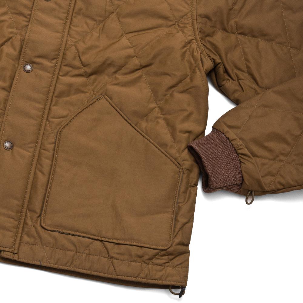 Filson Quilted Pack Jacket Tan at shoplostfound, cuff