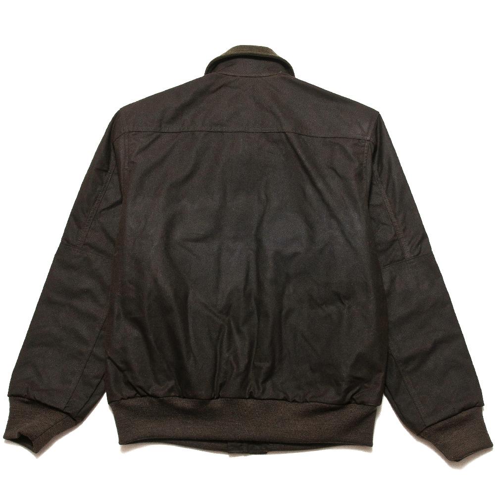 Filson Ranger Oil Cloth Bomber Orca Gray at shoplostfound, back