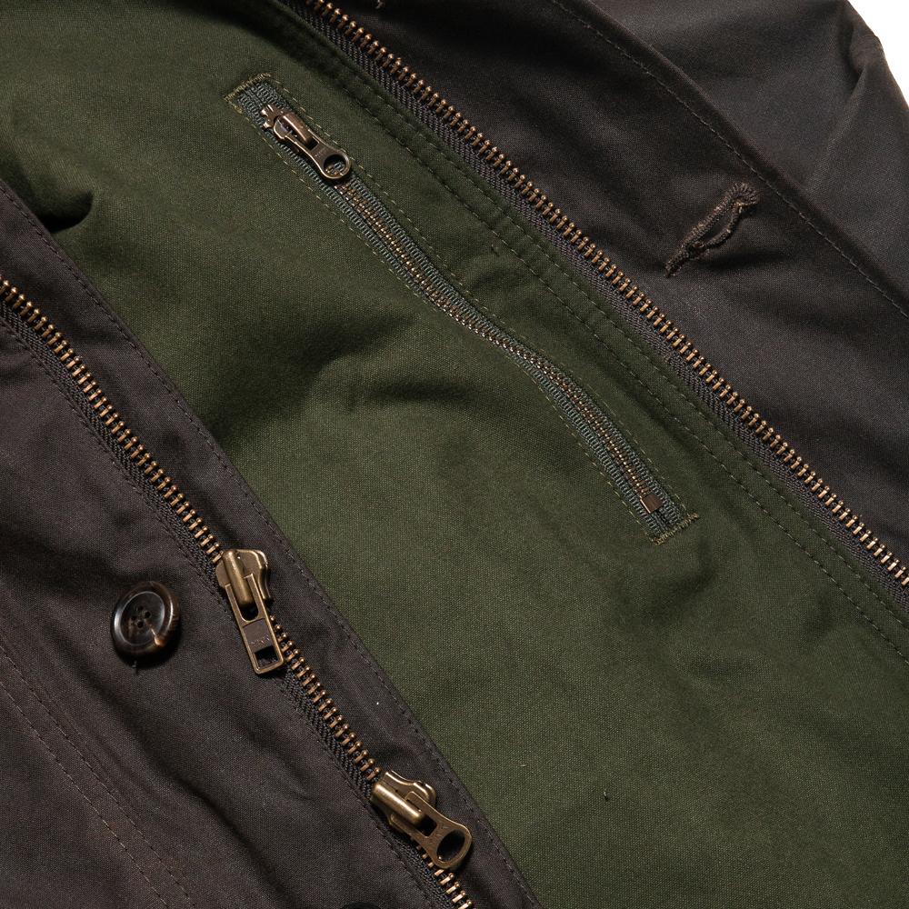 Filson Ranger Oil Cloth Bomber Orca Gray at shoplostfound, zipper