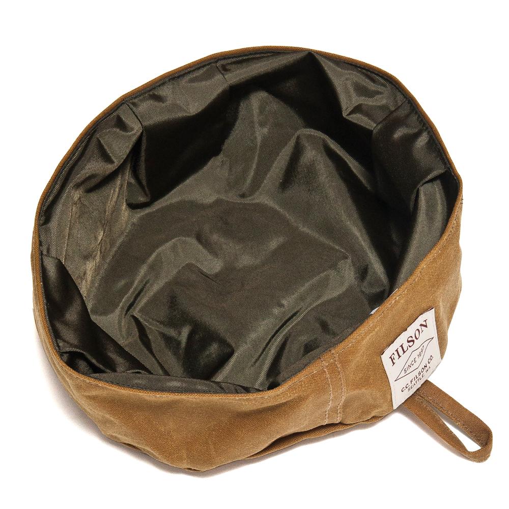 Filson Short Dog Bowl Dark Tan at shoplostfound, top